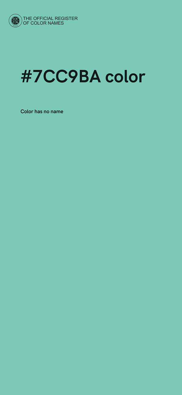 #7CC9BA color image