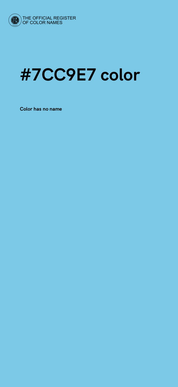 #7CC9E7 color image