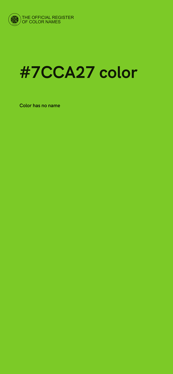 #7CCA27 color image
