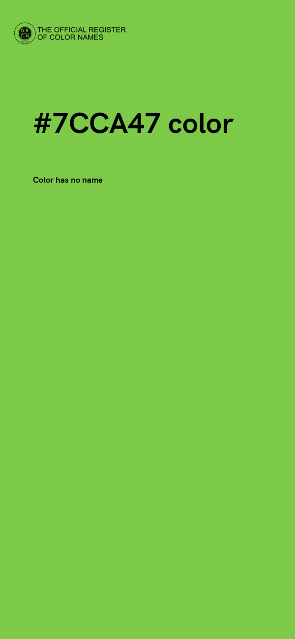 #7CCA47 color image