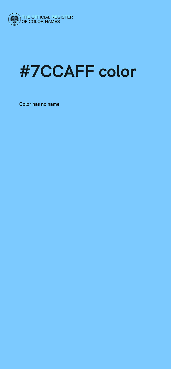 #7CCAFF color image