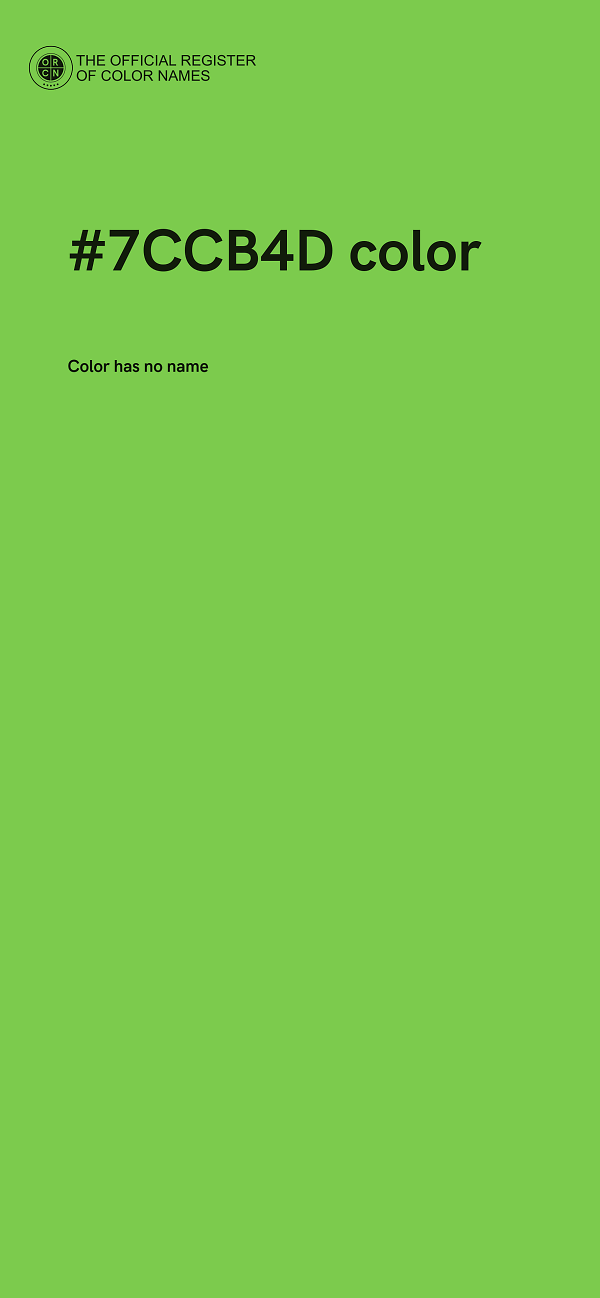 #7CCB4D color image