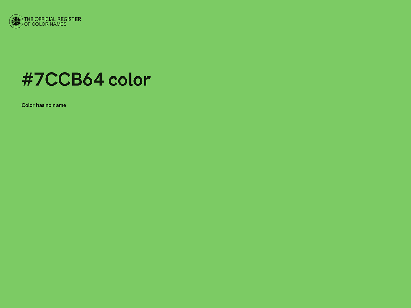 #7CCB64 color image