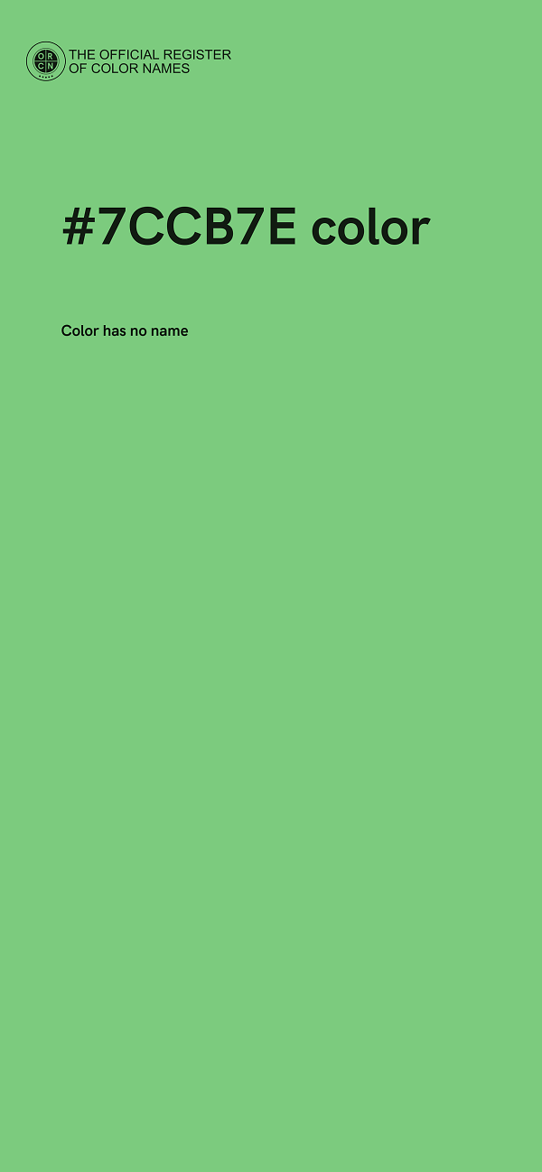 #7CCB7E color image