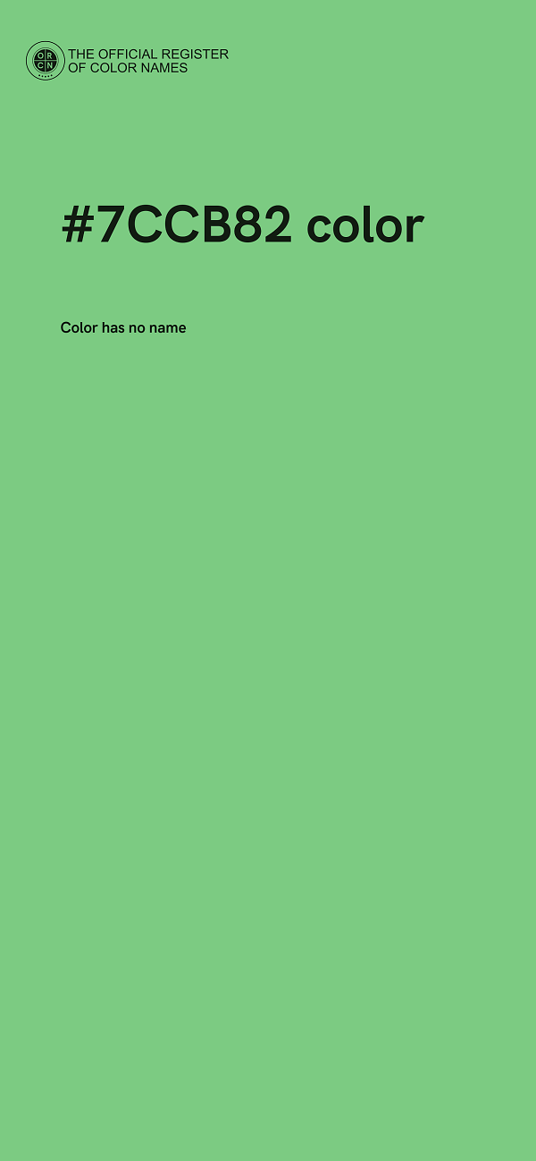 #7CCB82 color image