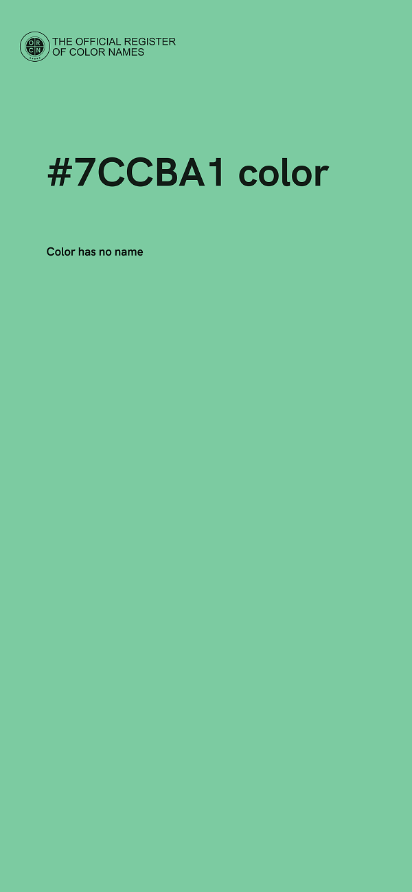#7CCBA1 color image