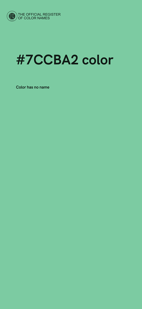 #7CCBA2 color image