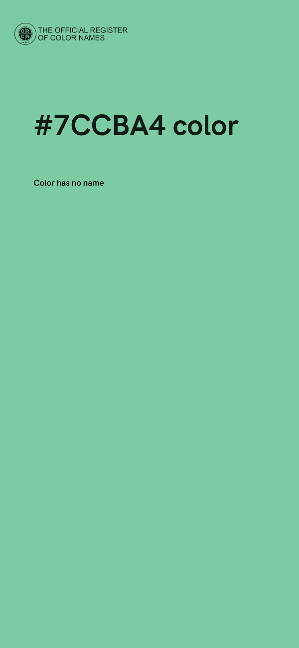 #7CCBA4 color image