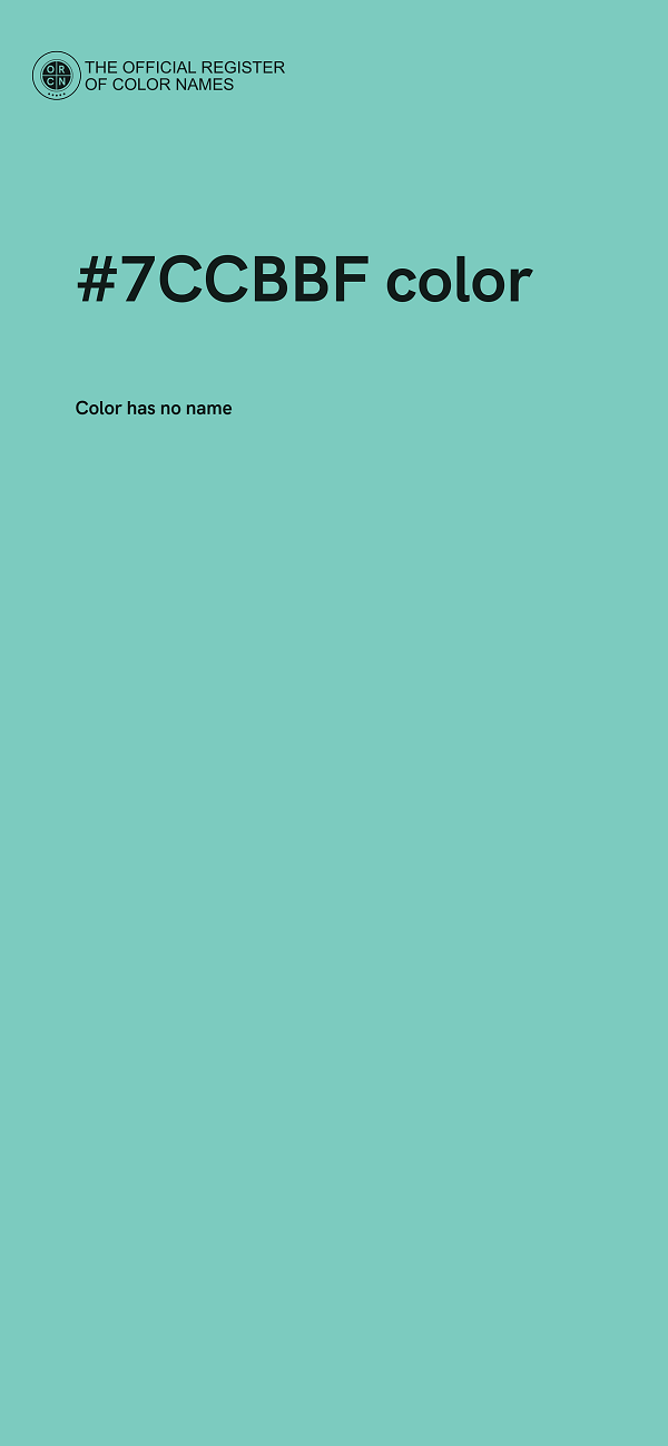#7CCBBF color image