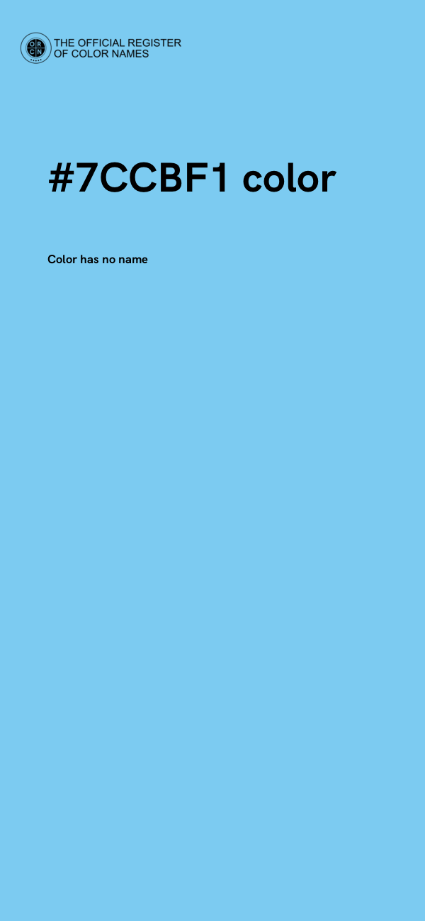 #7CCBF1 color image