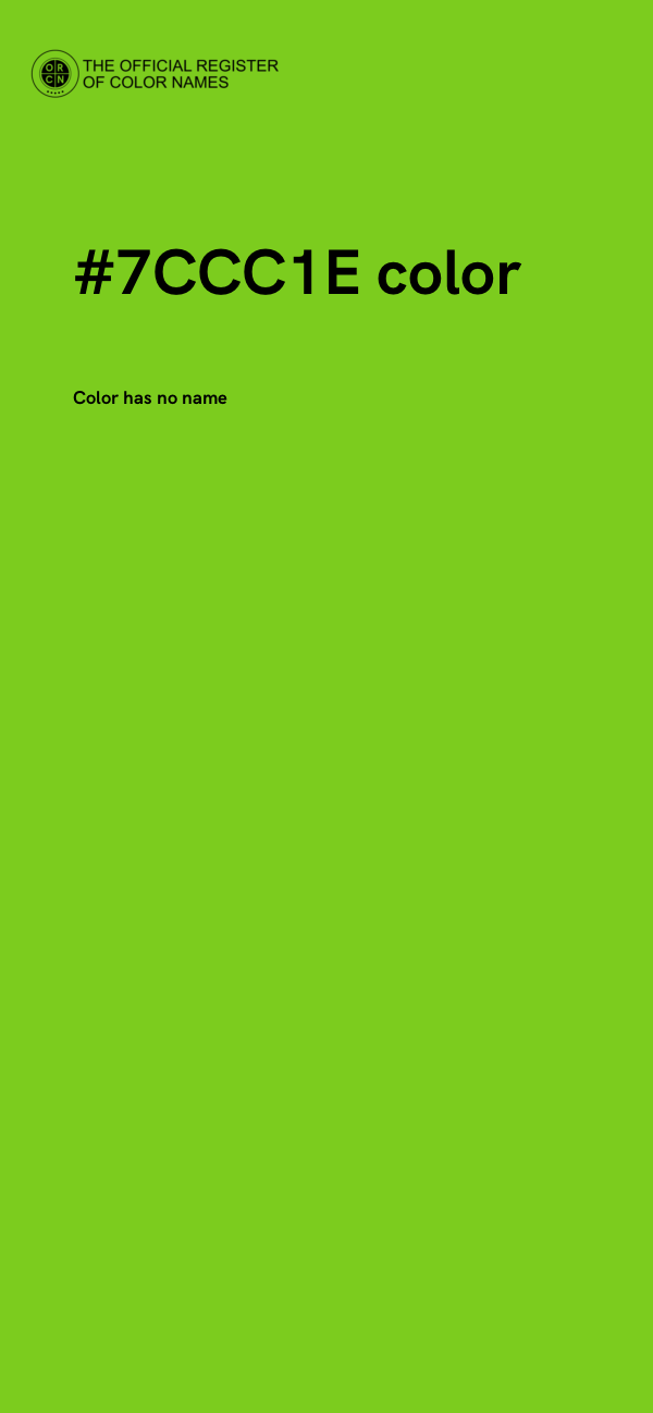 #7CCC1E color image
