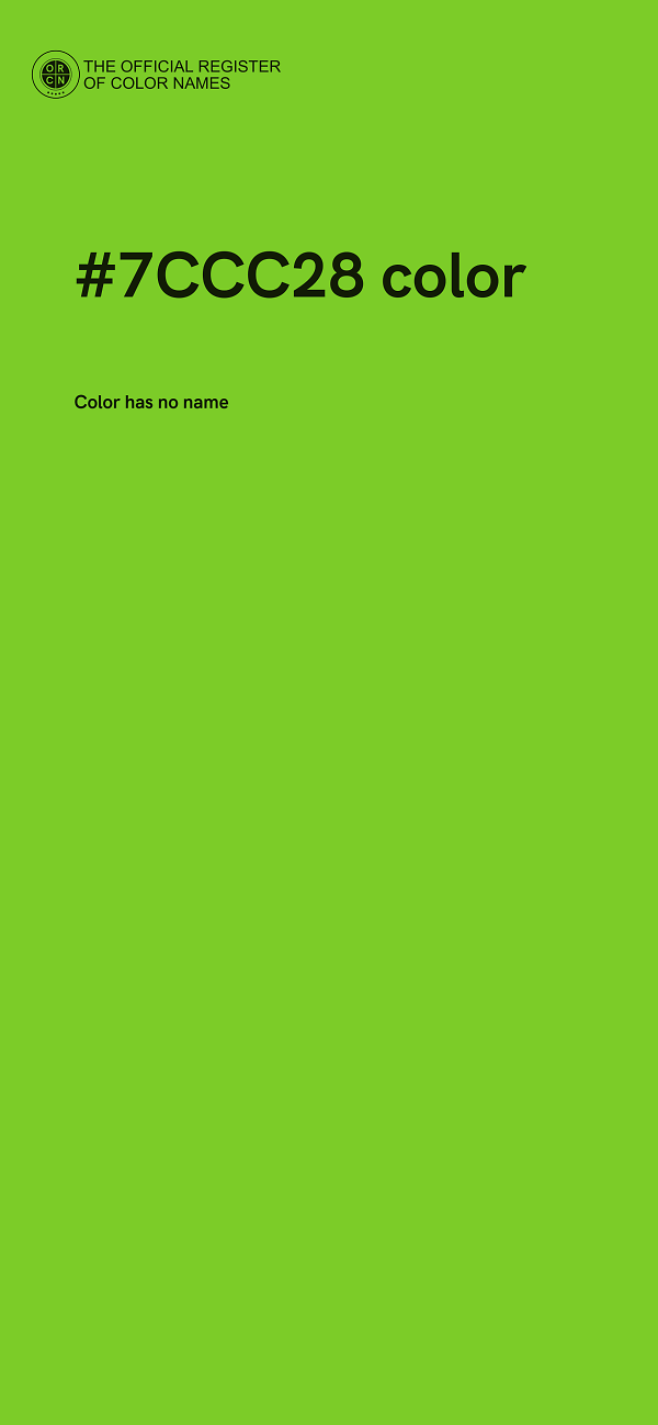#7CCC28 color image