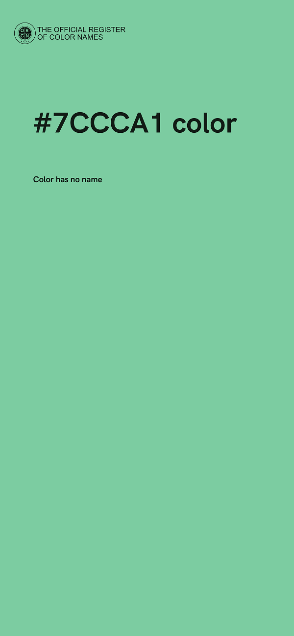#7CCCA1 color image