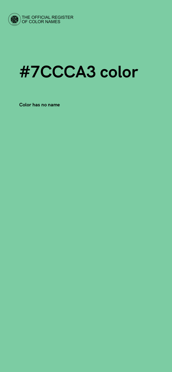 #7CCCA3 color image