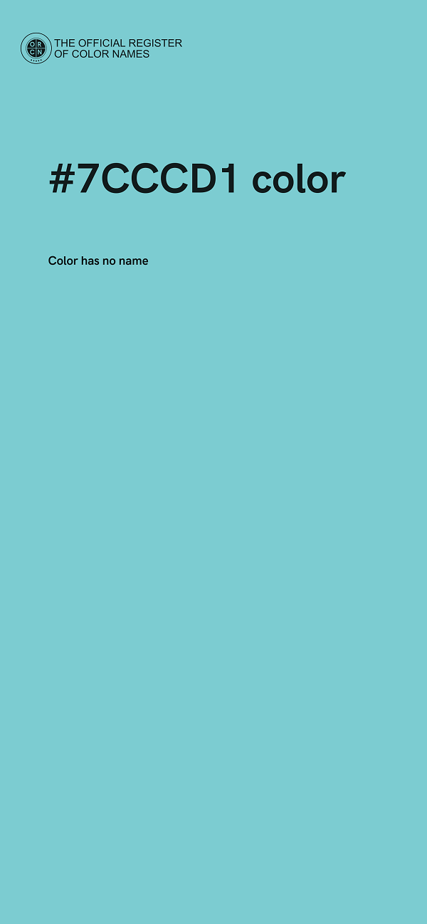 #7CCCD1 color image