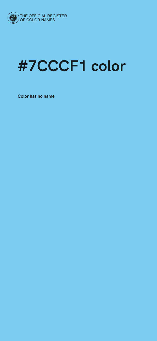#7CCCF1 color image