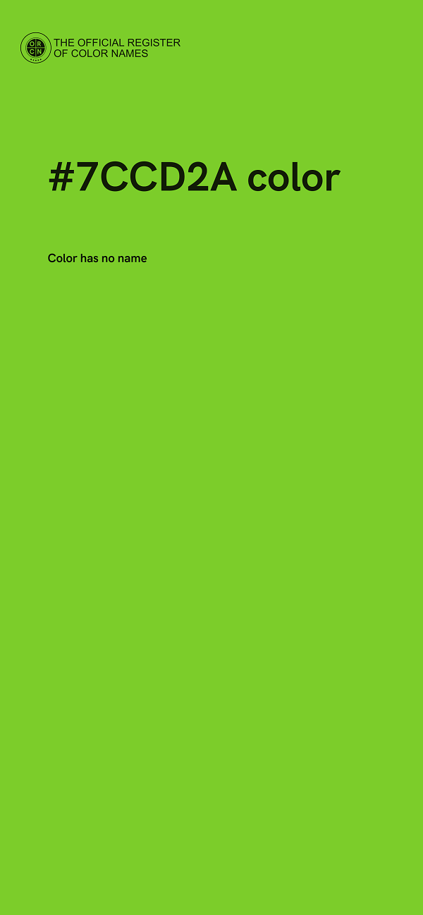 #7CCD2A color image