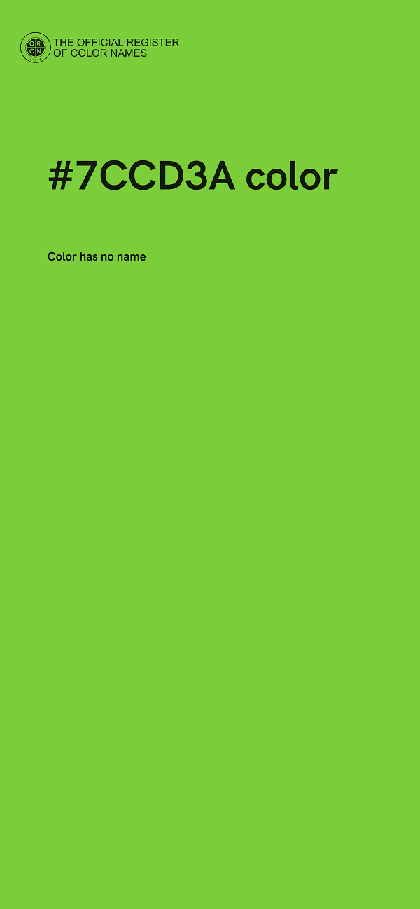 #7CCD3A color image