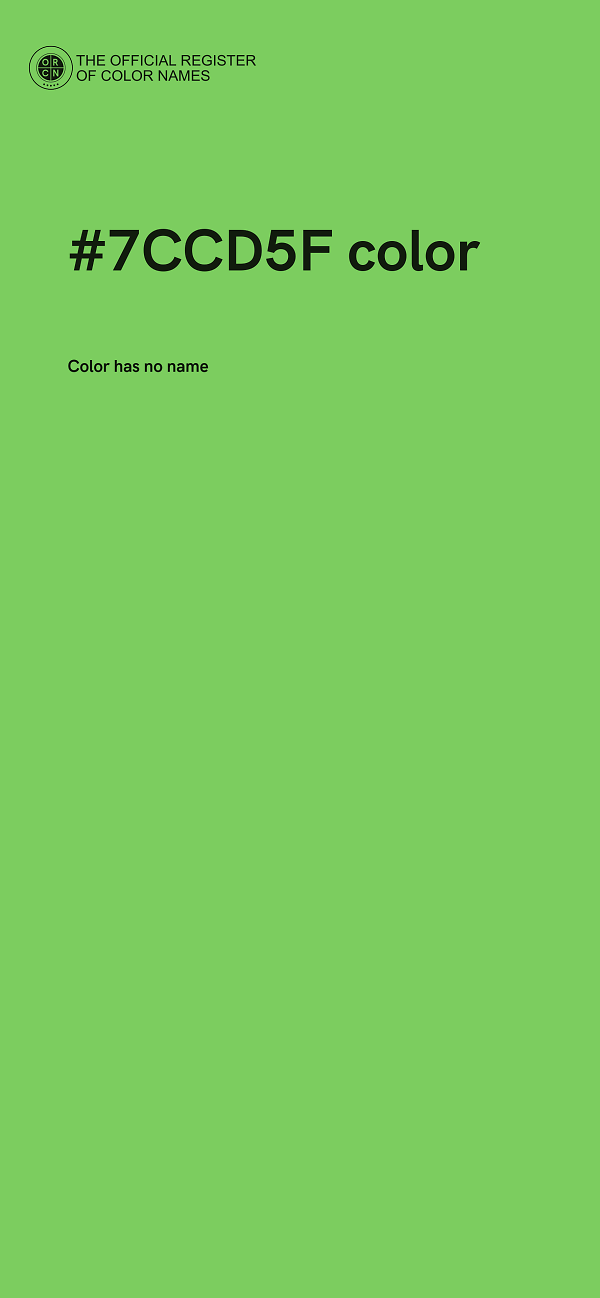 #7CCD5F color image