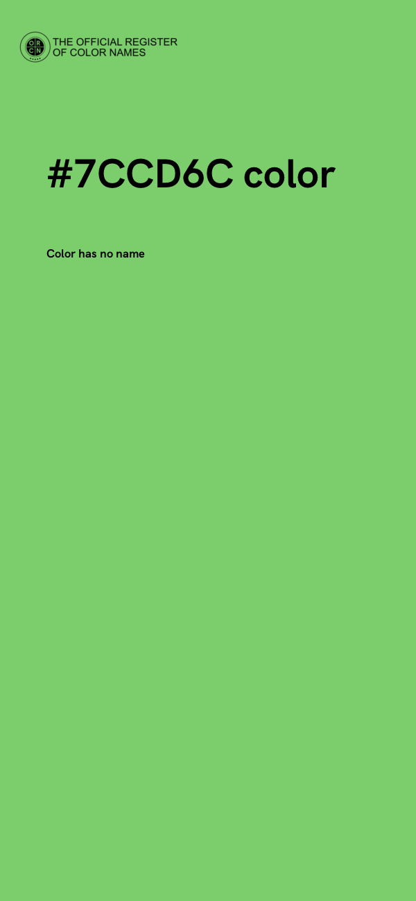 #7CCD6C color image