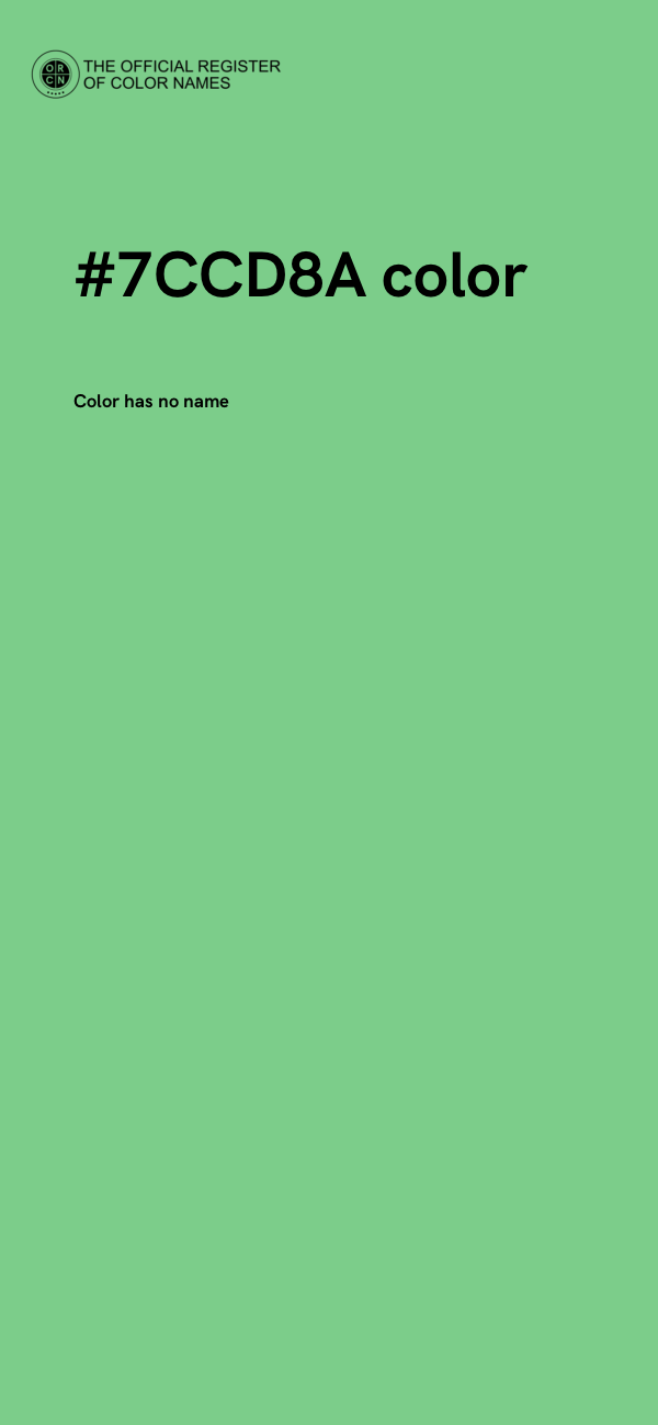 #7CCD8A color image