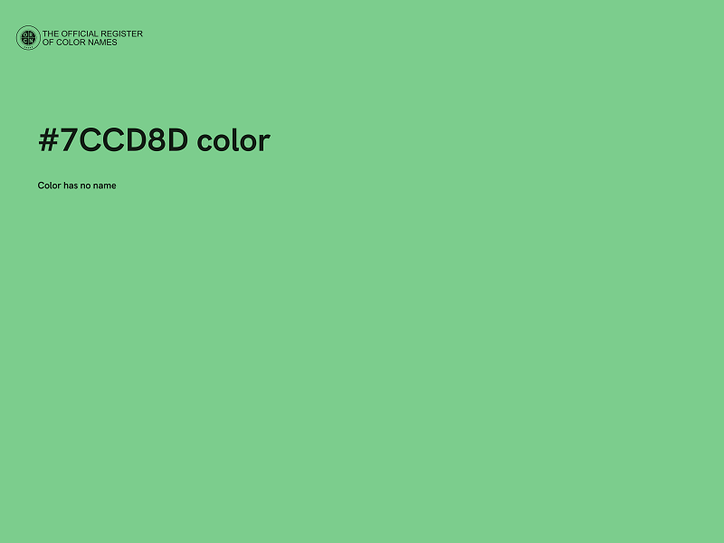 #7CCD8D color image