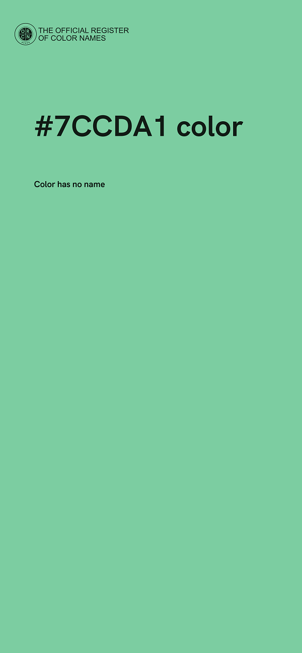 #7CCDA1 color image