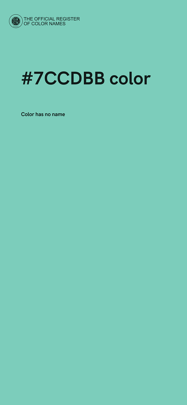 #7CCDBB color image