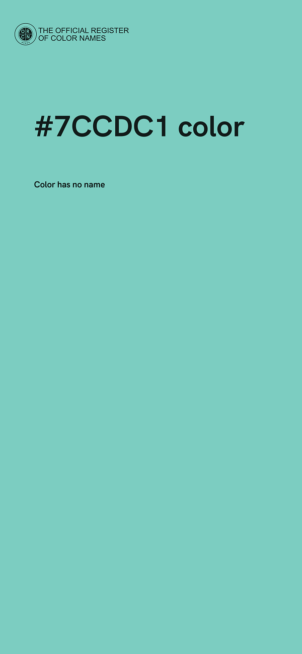 #7CCDC1 color image