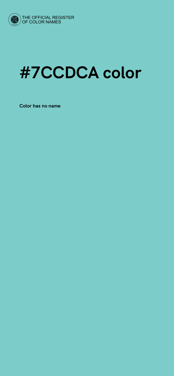 #7CCDCA color image