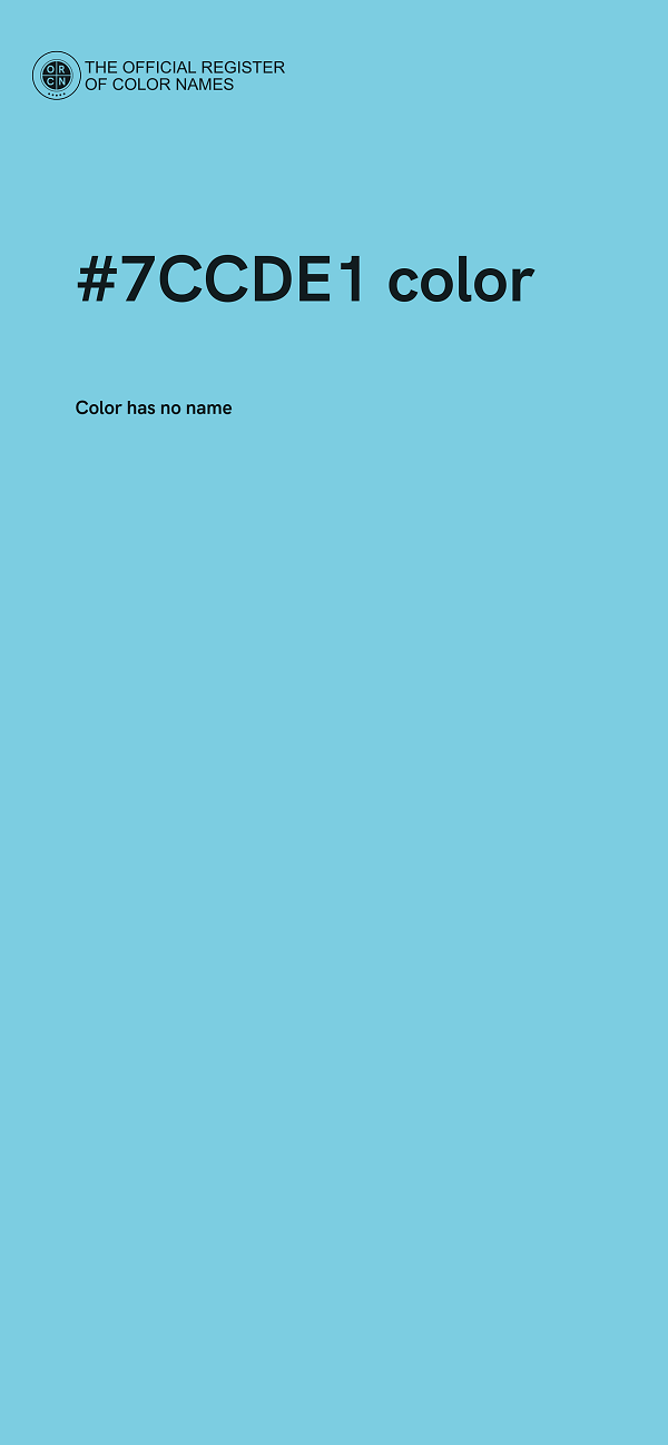 #7CCDE1 color image