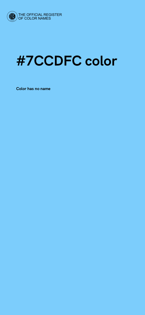 #7CCDFC color image