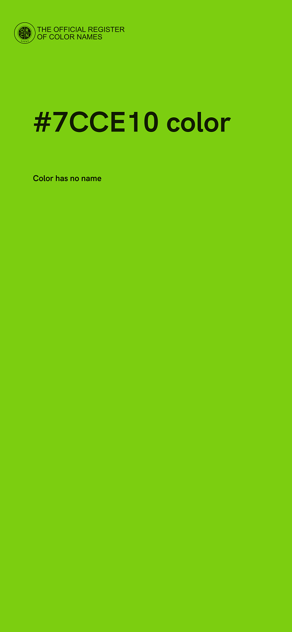 #7CCE10 color image