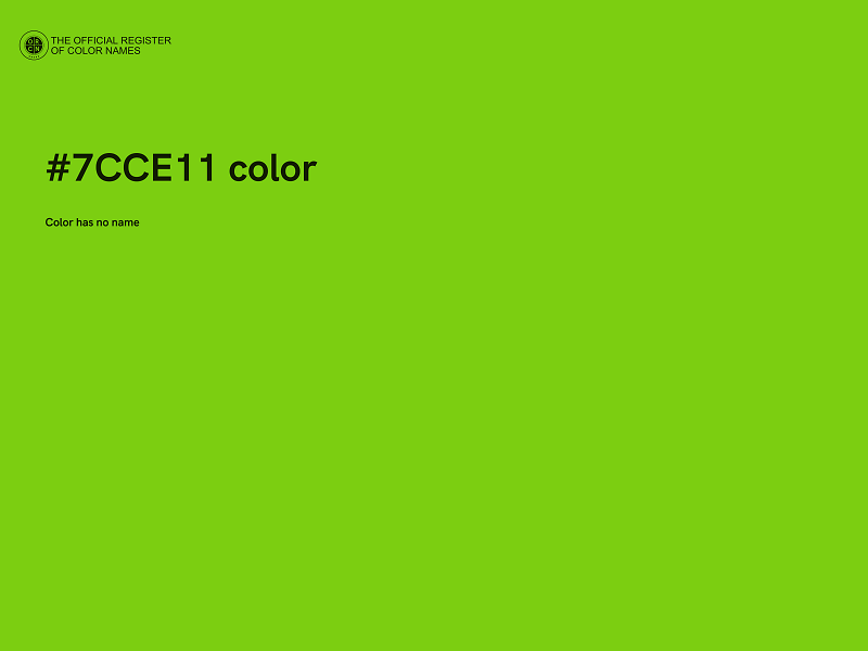 #7CCE11 color image