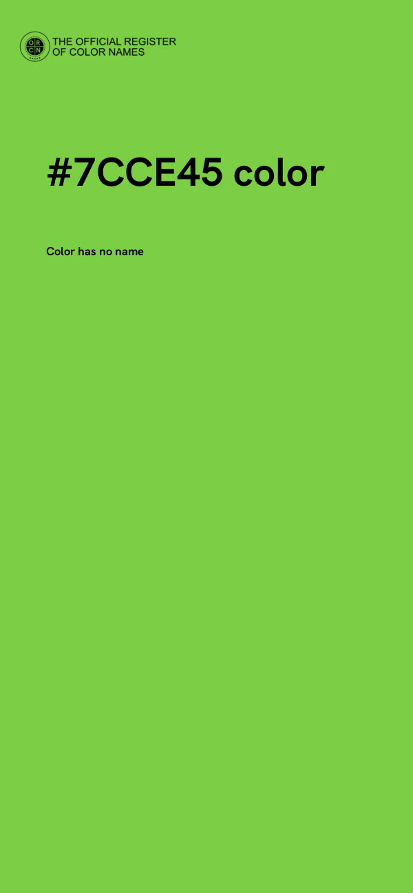#7CCE45 color image