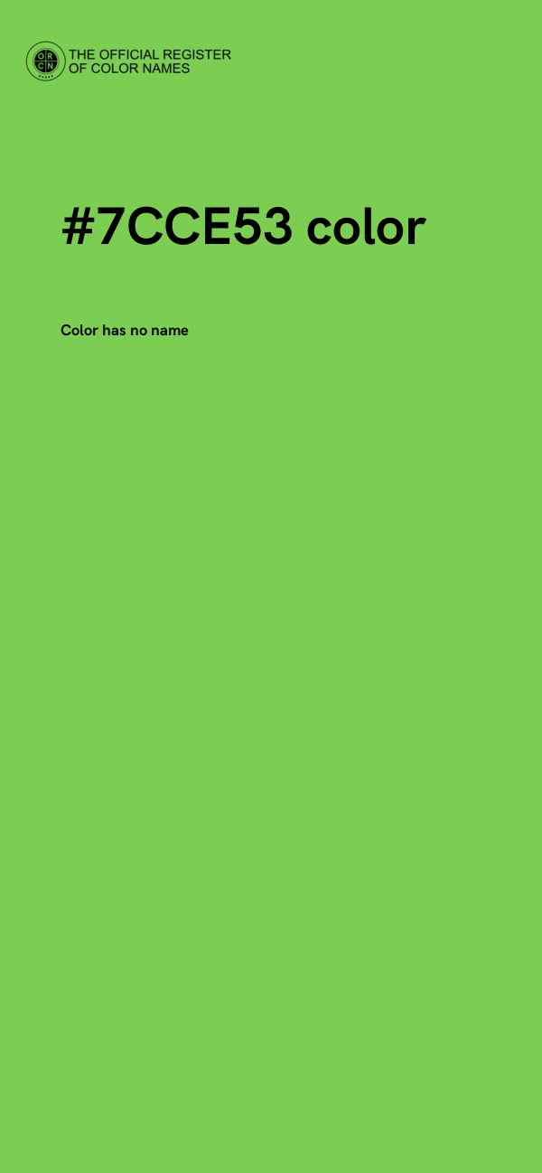 #7CCE53 color image