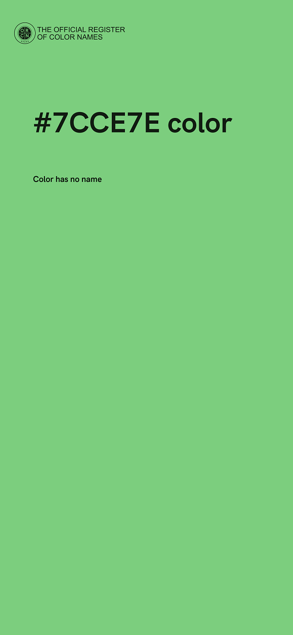 #7CCE7E color image