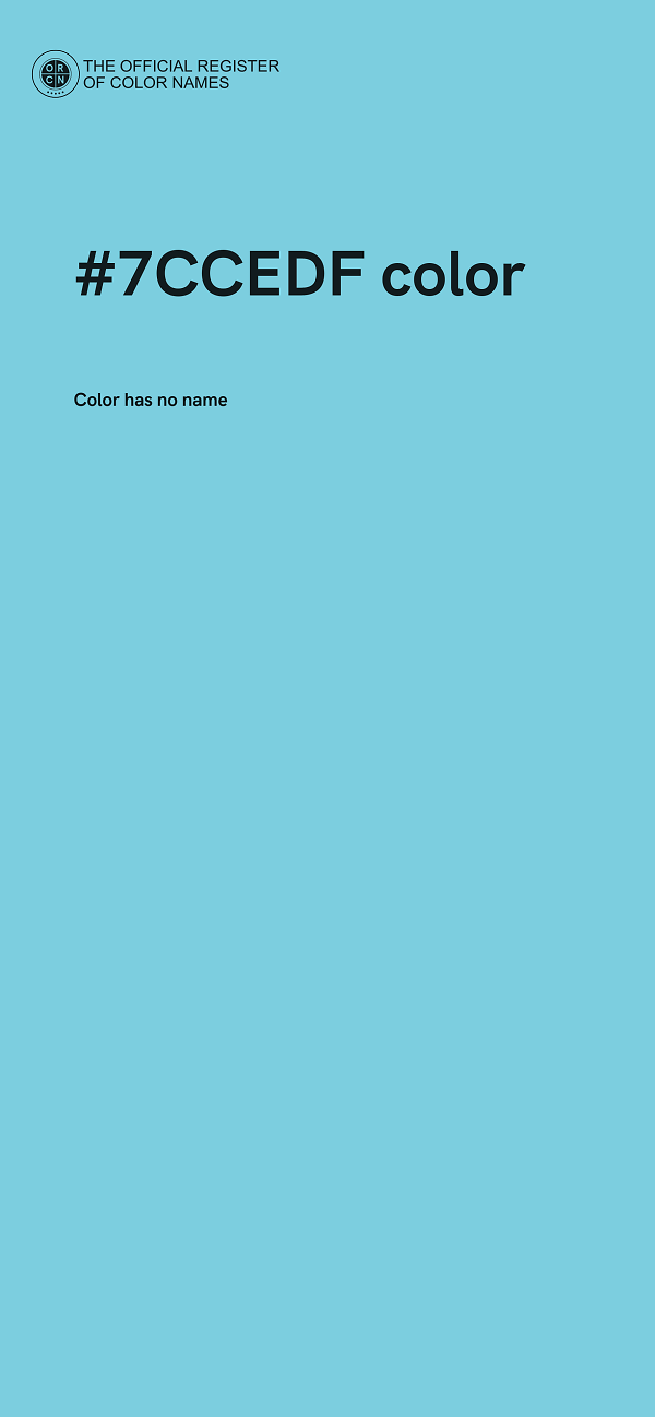 #7CCEDF color image