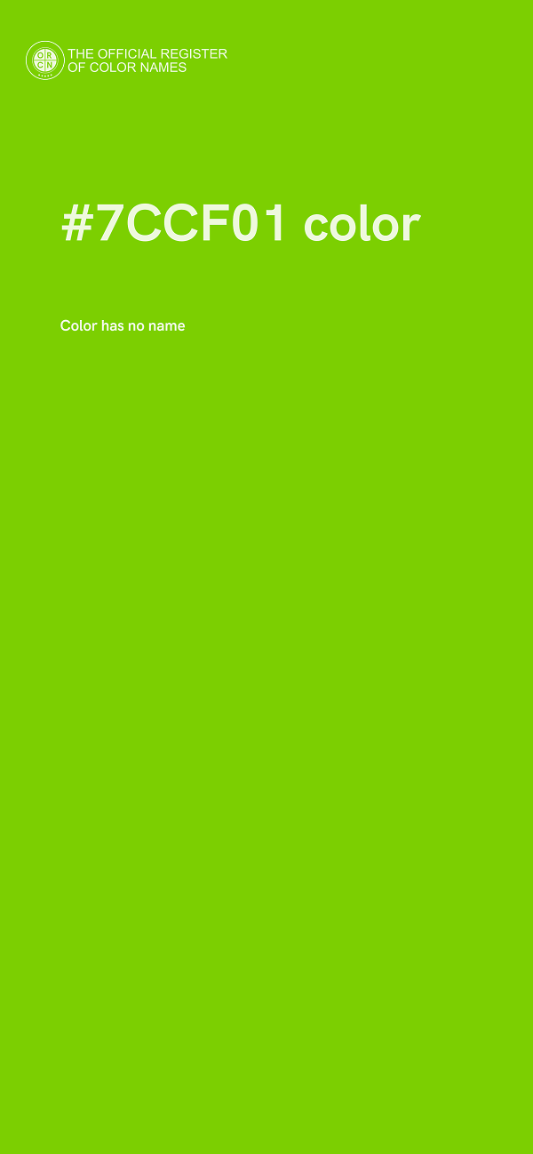 #7CCF01 color image