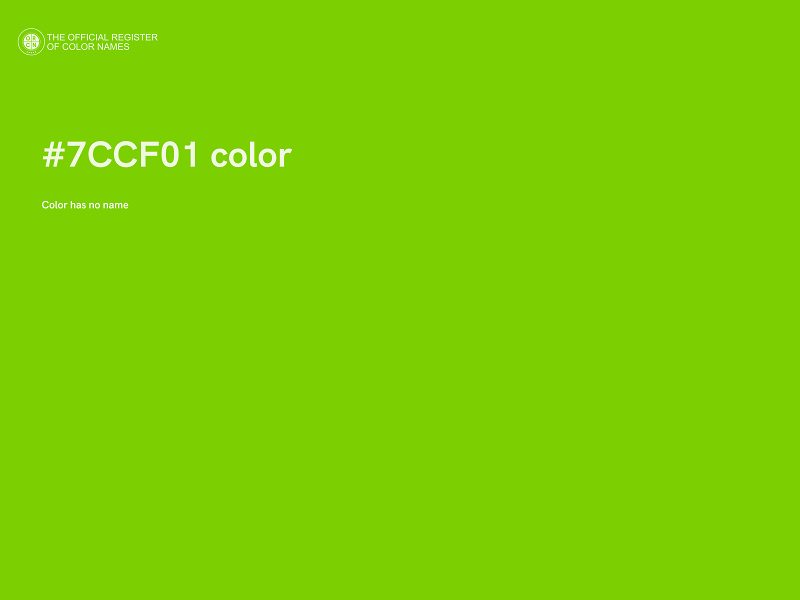 #7CCF01 color image