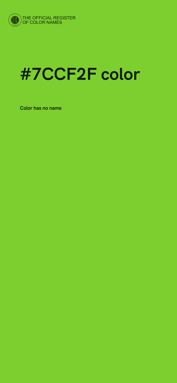 #7CCF2F color image