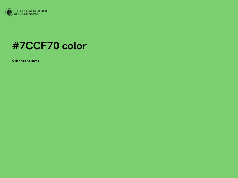#7CCF70 color image