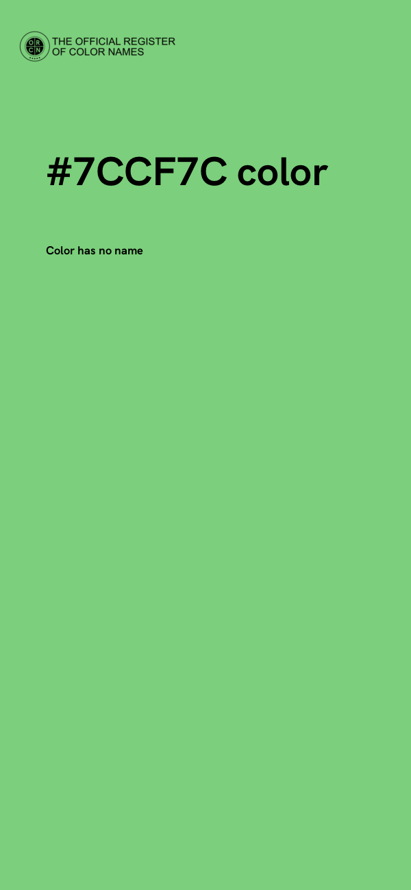 #7CCF7C color image