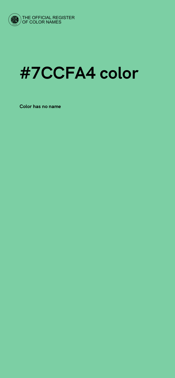 #7CCFA4 color image