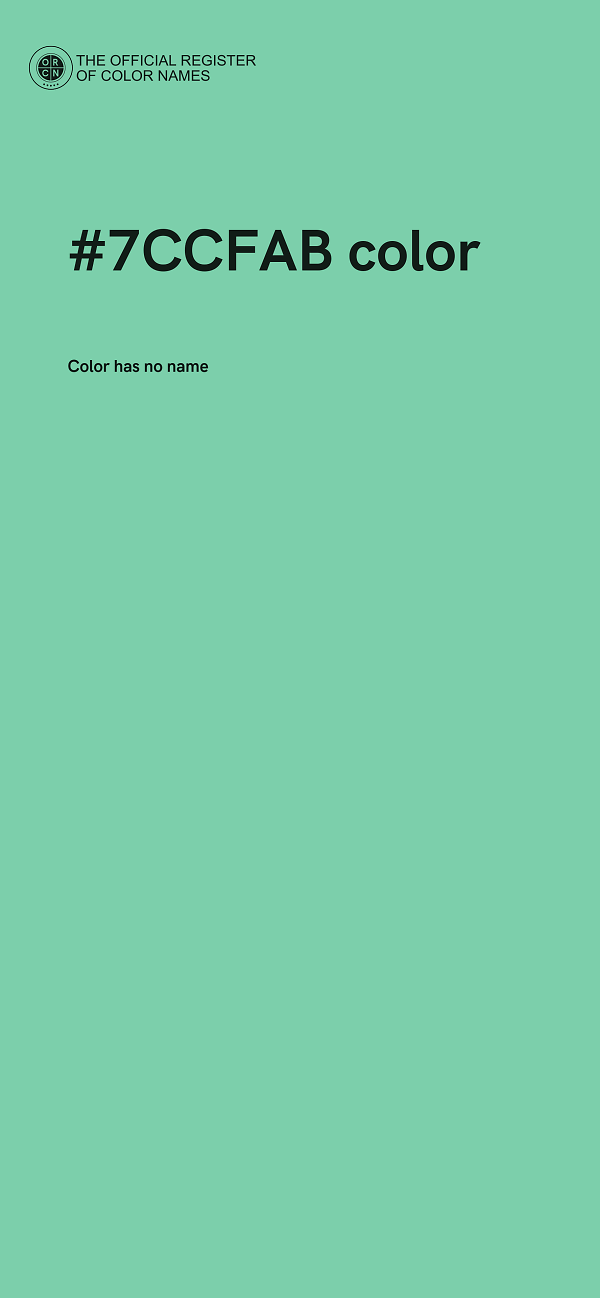 #7CCFAB color image