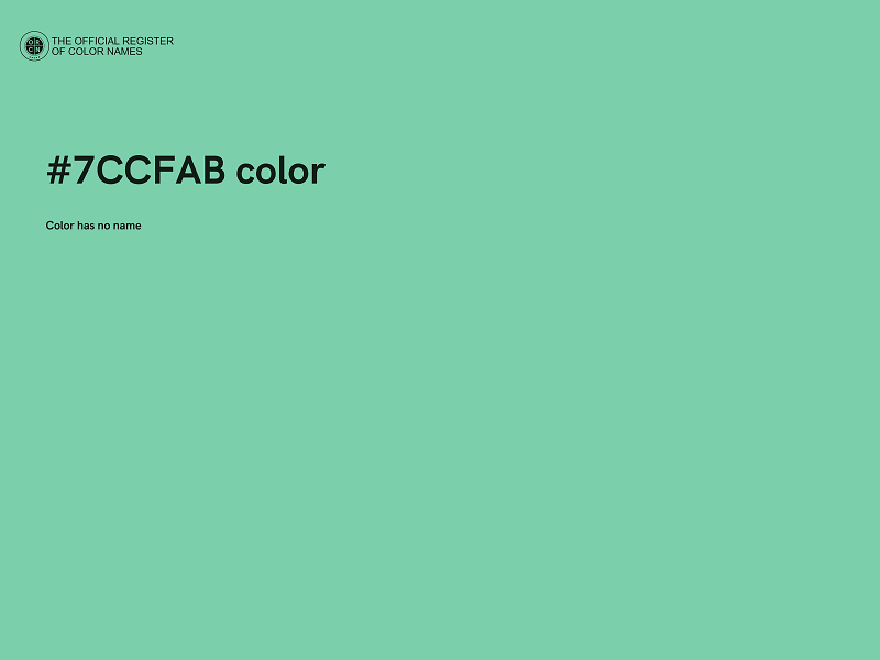 #7CCFAB color image