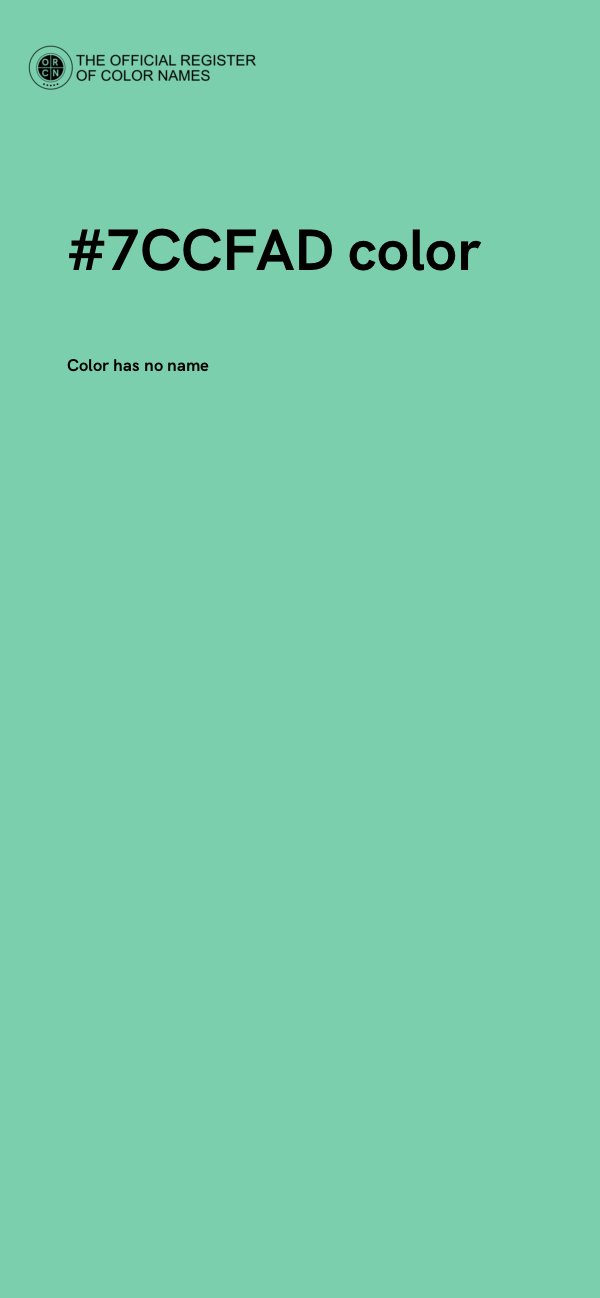 #7CCFAD color image
