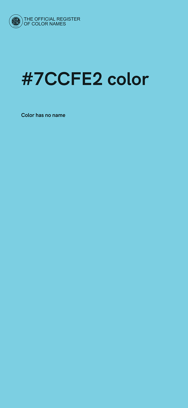 #7CCFE2 color image