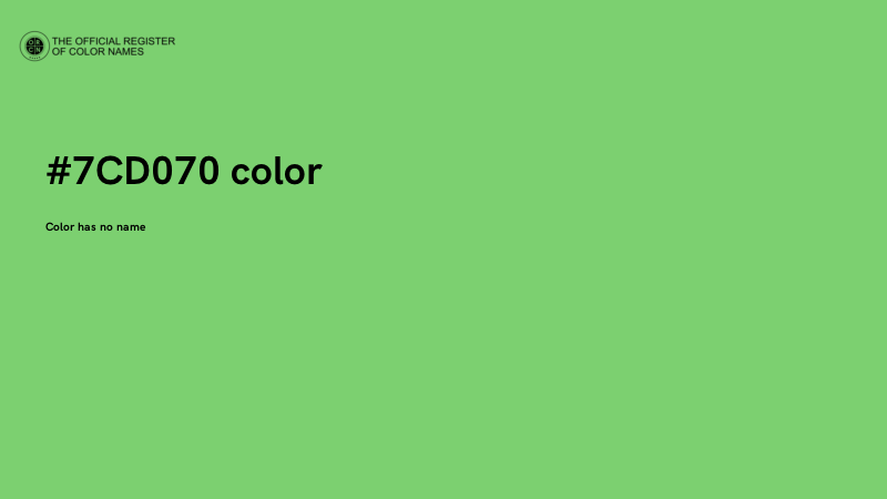 #7CD070 color image