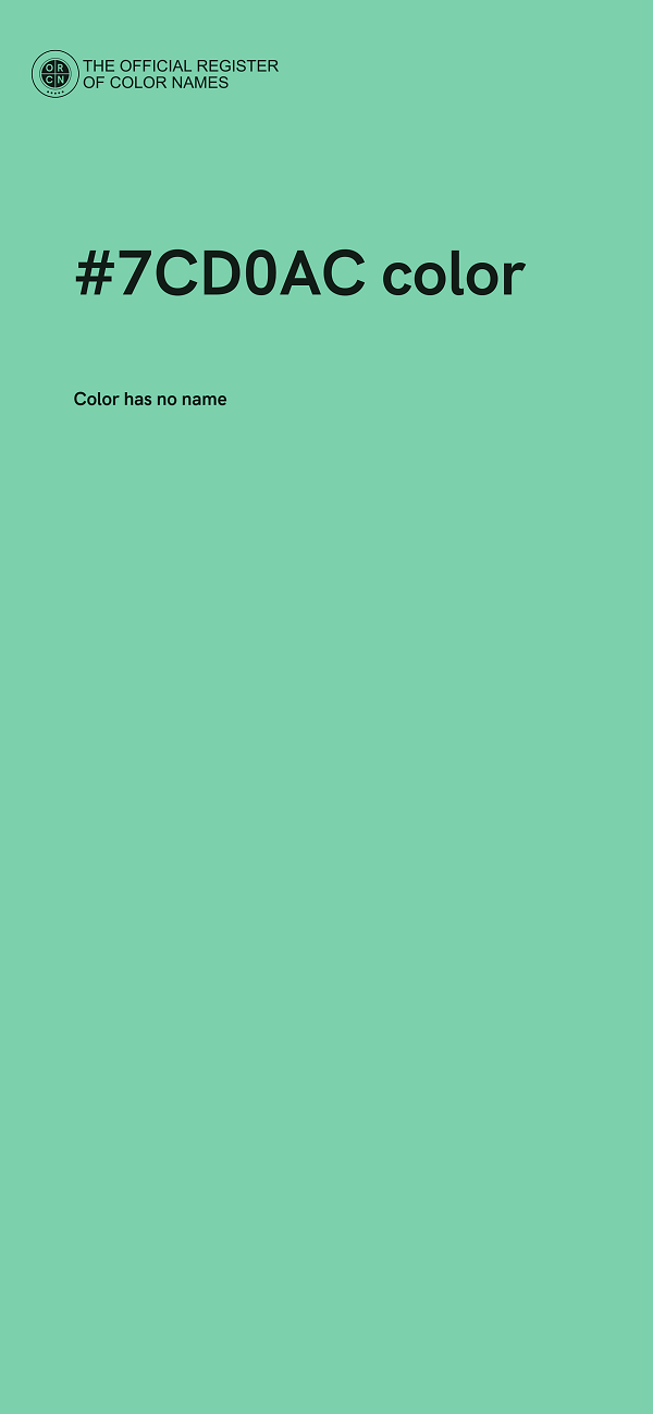 #7CD0AC color image